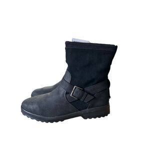 NEW Sperry Meritime Top Slider Snow Boots Faux Fur Lined Leather size 7.5